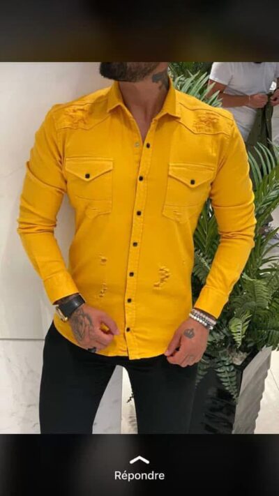 Jeans-Hemd yellow